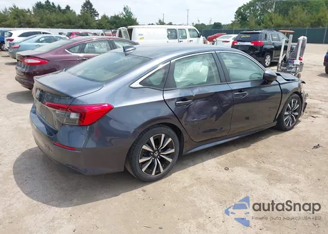 2022 Honda Civic Ex from USA, damaged, VIN JHMFE1F71NX000236